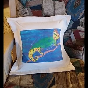 NWOT Accent Pillow with Abstract Picture